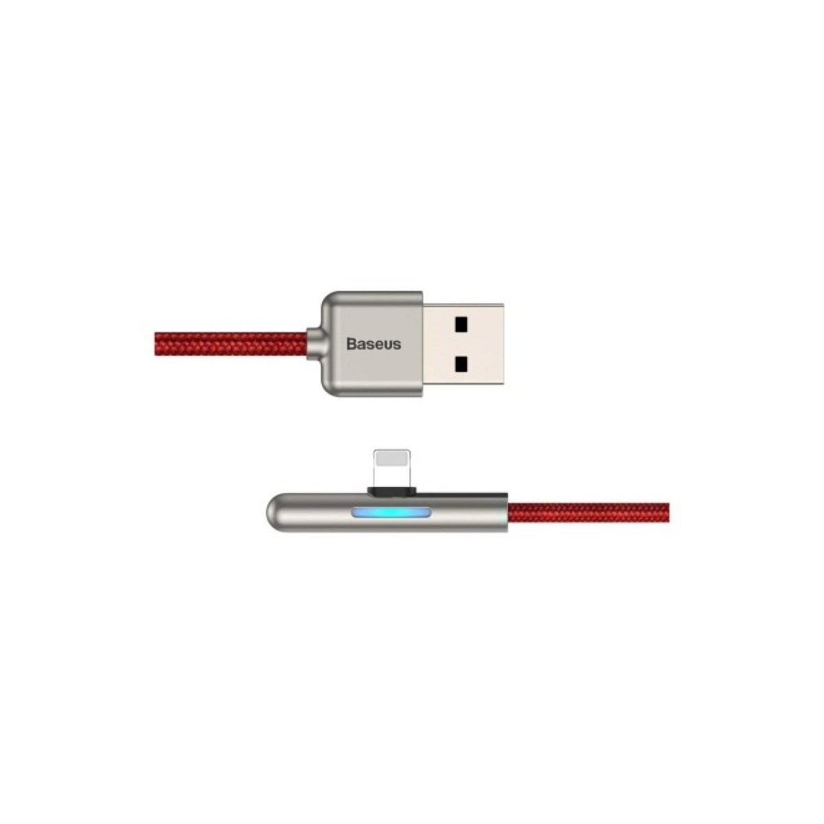 Дата кабель USB 3.1 AM to Lightning 2.0m CAL7C 1.5A 90 Red Baseus (CAL7C-B09) 98_98.jpg - фото 8