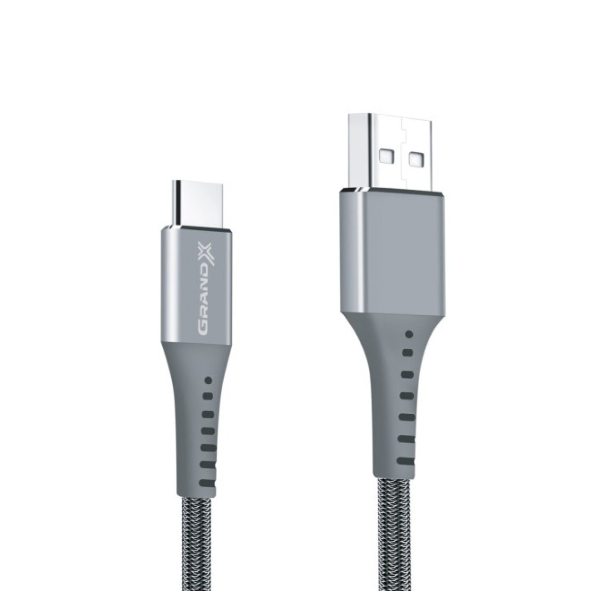 Дата кабель USB 2.0 AM to Type-C 1.2m Grey Grand-X (FC-12G) 98_98.jpg - фото 3