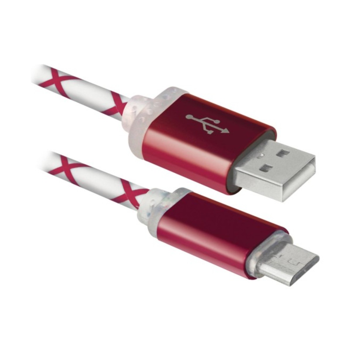 Дата кабель USB08-03LT USB - Micro USB, RedLED backlight, 1m Defender (87556) 256_256.jpg