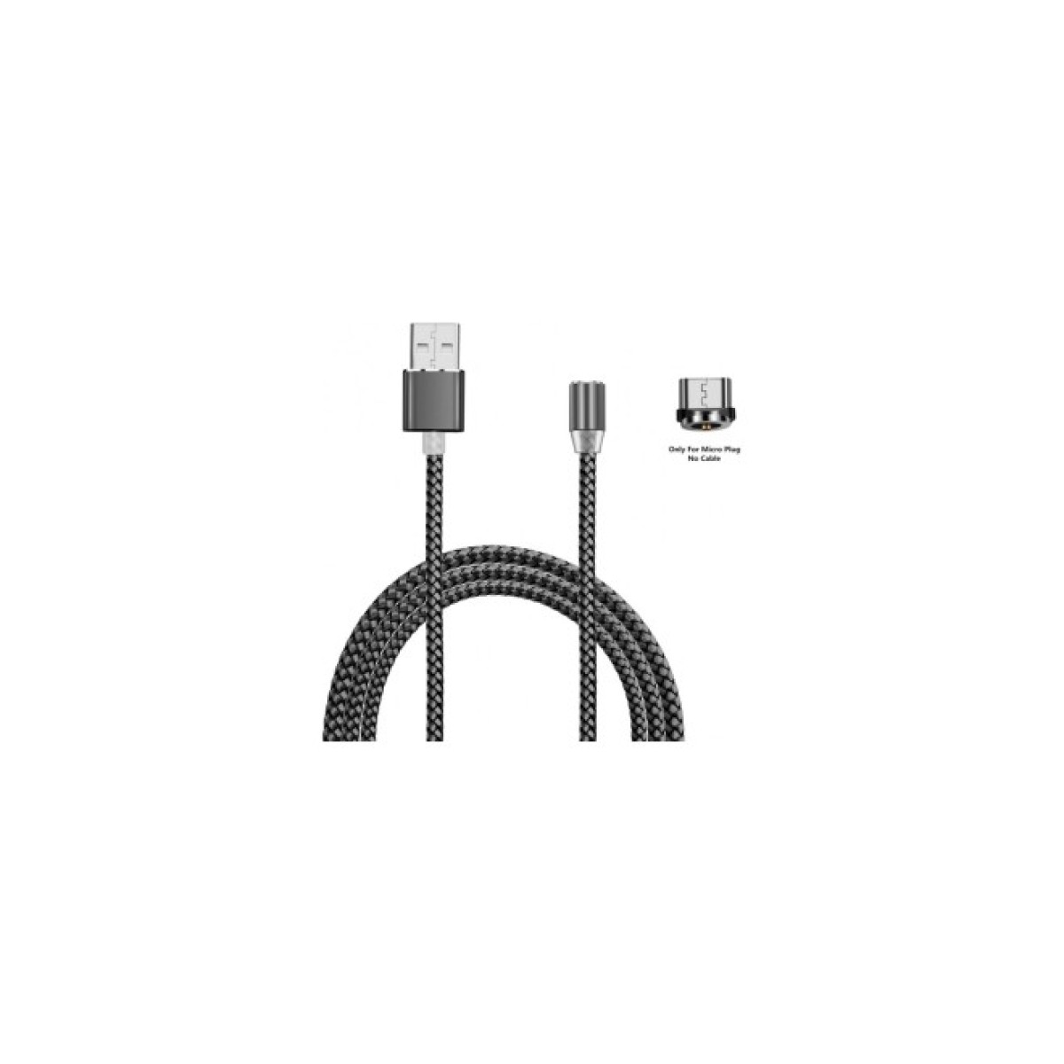 Дата кабель USB 2.0 AM to Micro 5P 1.2m Magneto grey XoKo (SC-355m MGNT-GR) 256_256.jpg