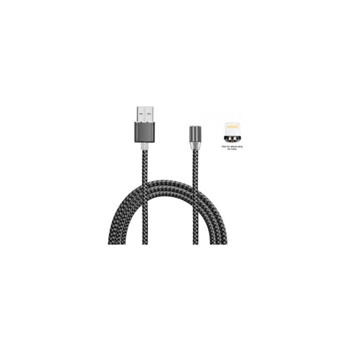 Дата кабель USB 2.0 AM to Lightning 1.2m Magneto grey XoKo (SC-355i MGNT-GR) 98_98.jpg