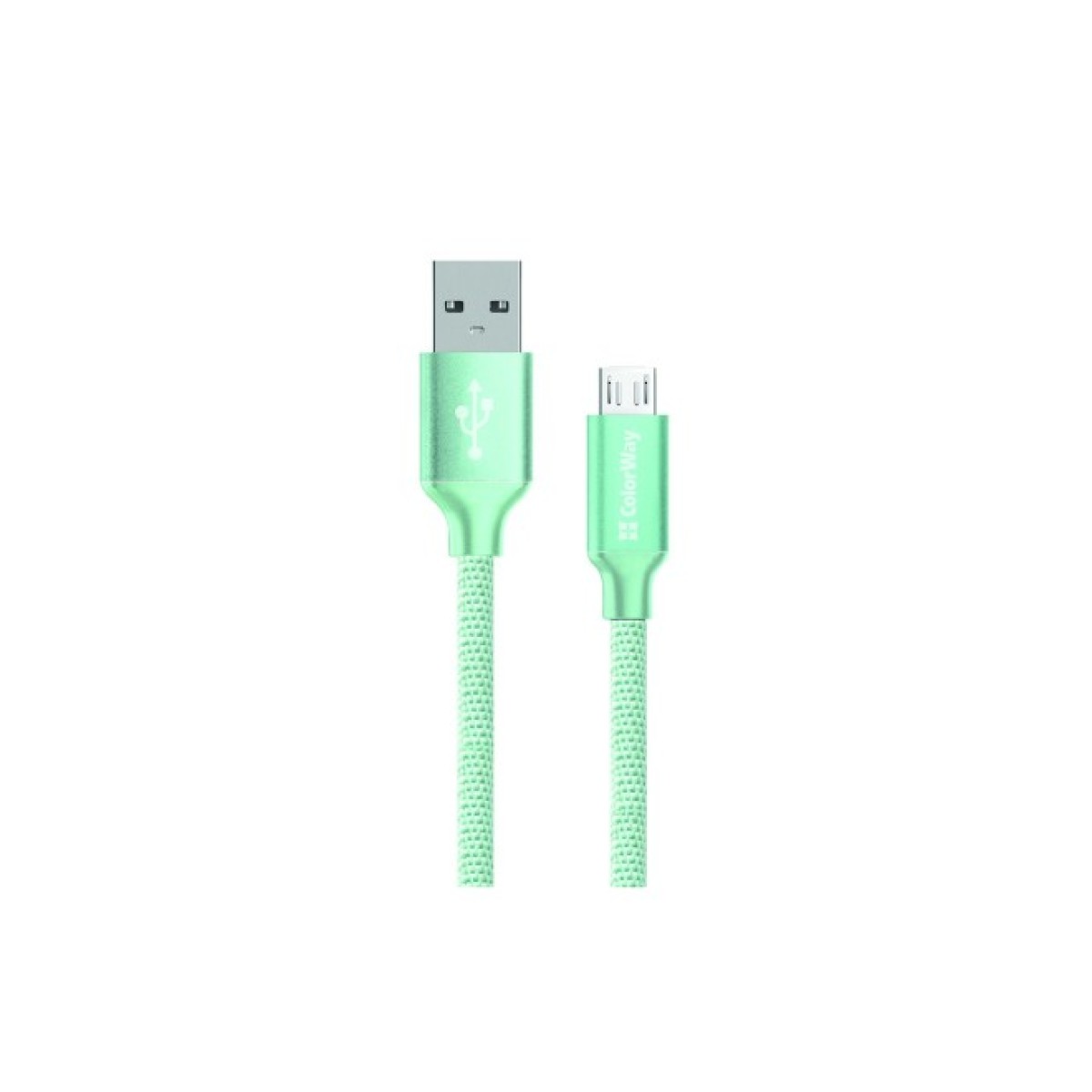 Дата кабель USB 2.0 AM to Micro 5P 1.0m mint ColorWay (CW-CBUM002-MT) 256_256.jpg