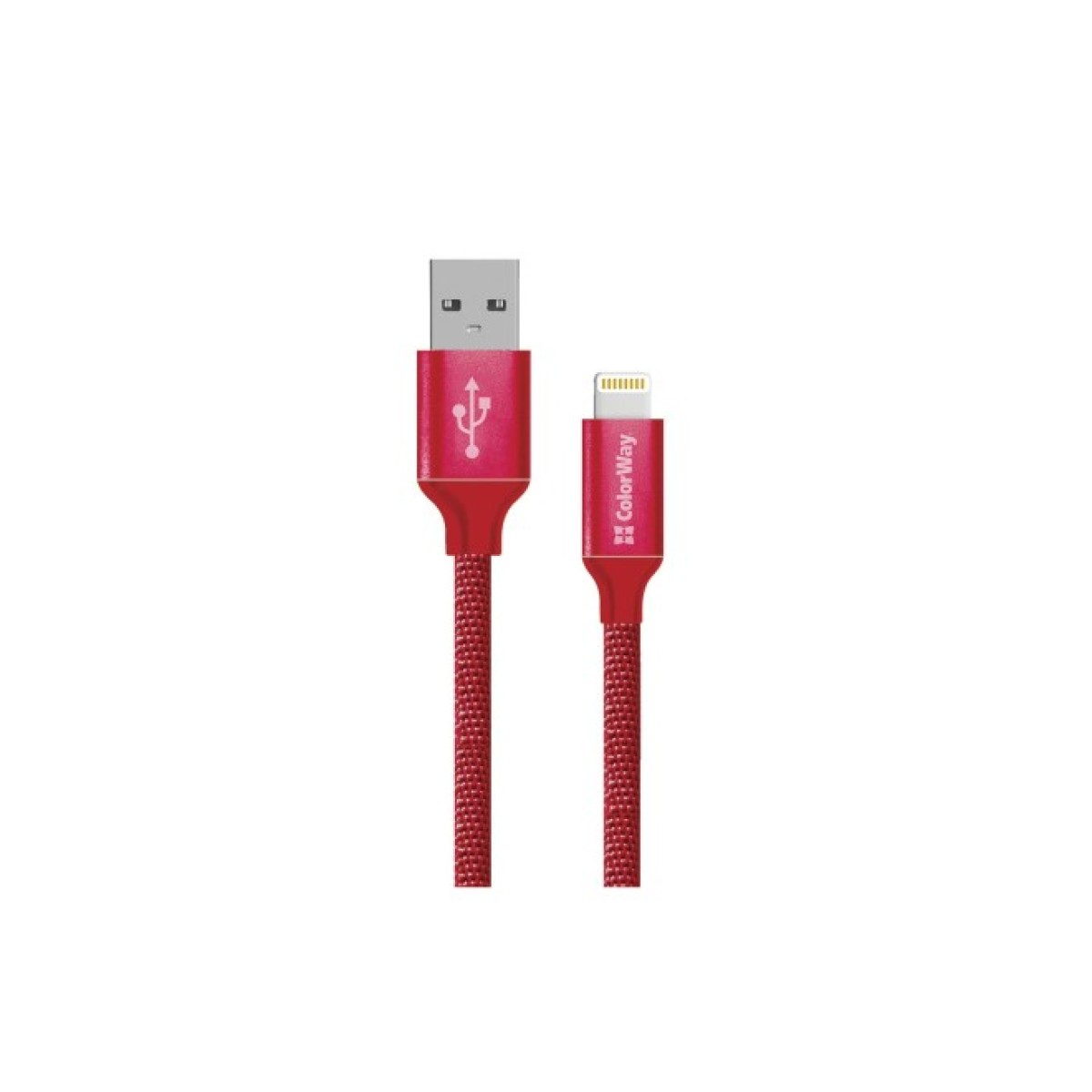 Дата кабель USB 2.0 AM to Lightning 2.0m red ColorWay (CW-CBUL007-RD) 256_256.jpg