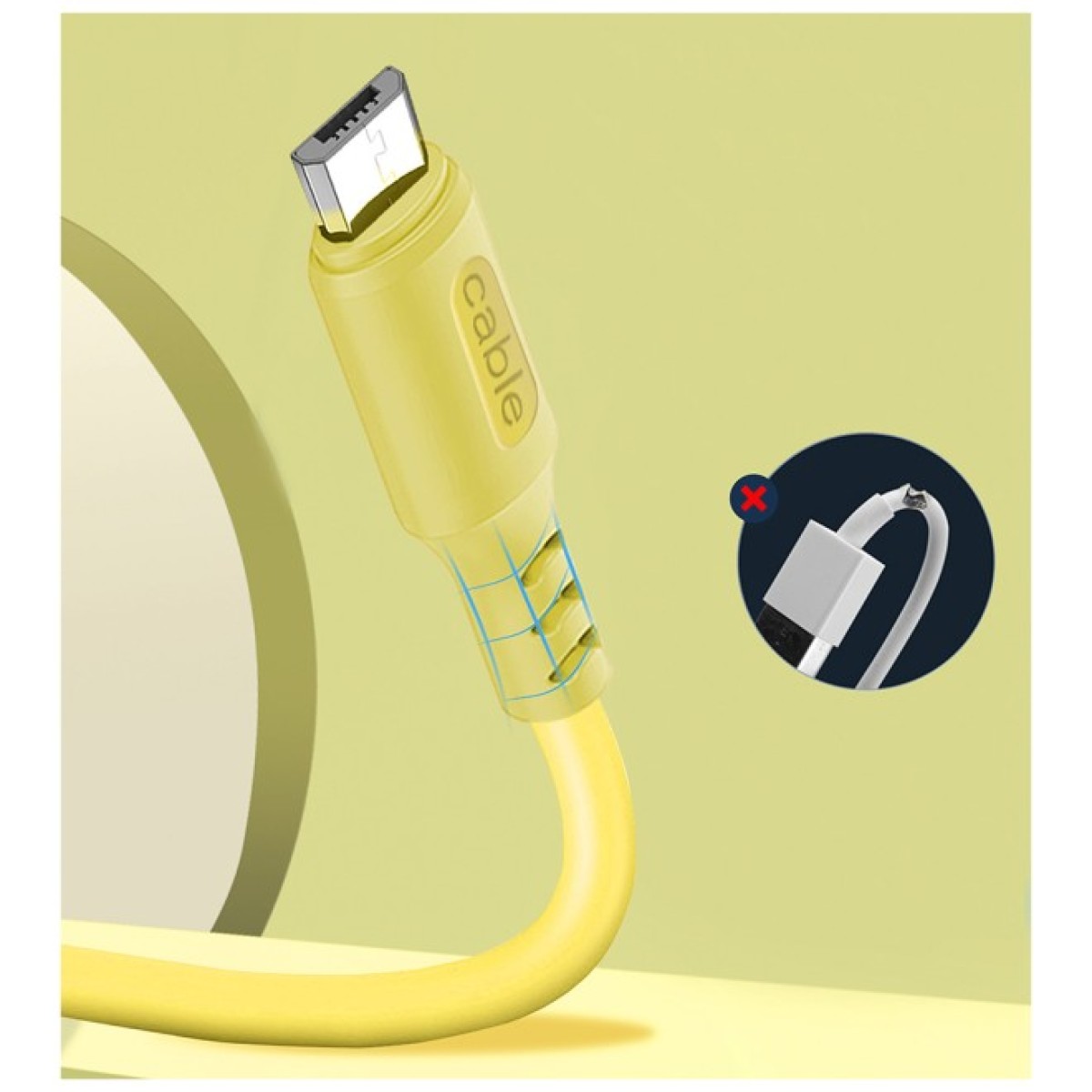 Дата кабель USB 2.0 AM to Micro 5P 1.0m soft silicone yellow ColorWay (CW-CBUM043-Y) 98_98.jpg - фото 6