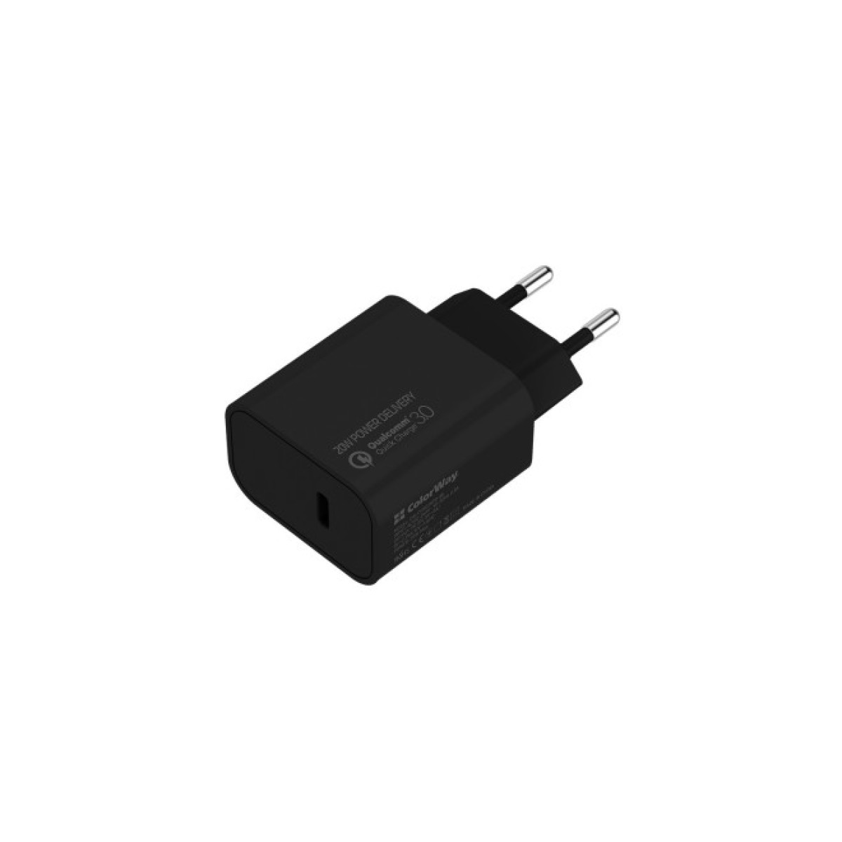 Зарядний пристрій ColorWay Power Delivery Port USB Type-C (20W) V2 black (CW-CHS026PD-BK) 256_256.jpg