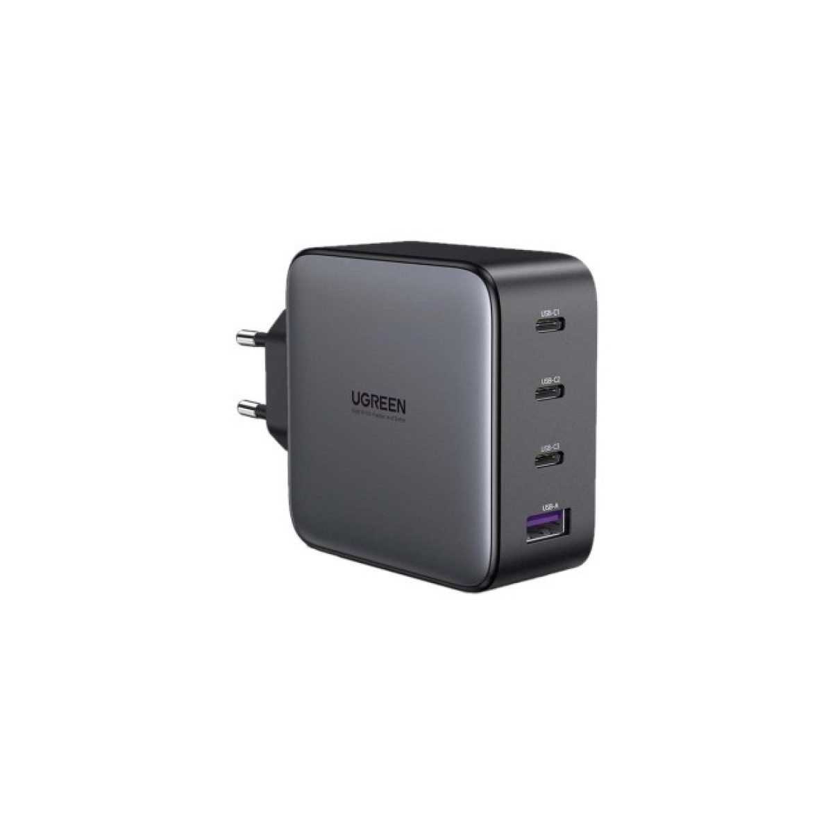 Зарядний пристрій Ugreen Nexode USB-A+3*USB-C 100W GaN Te ch Fast Black (CD226) 256_256.jpg