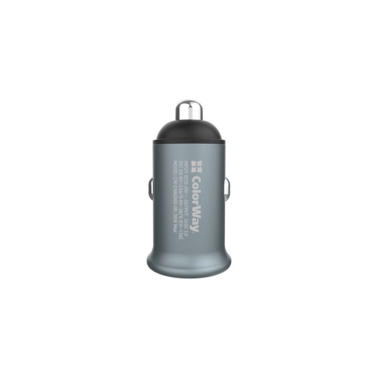 Зарядний пристрій ColorWay 2USB Quick Charge 3.0 (36W) Gray (CW-CHA036Q-GR) 98_98.jpg - фото 4