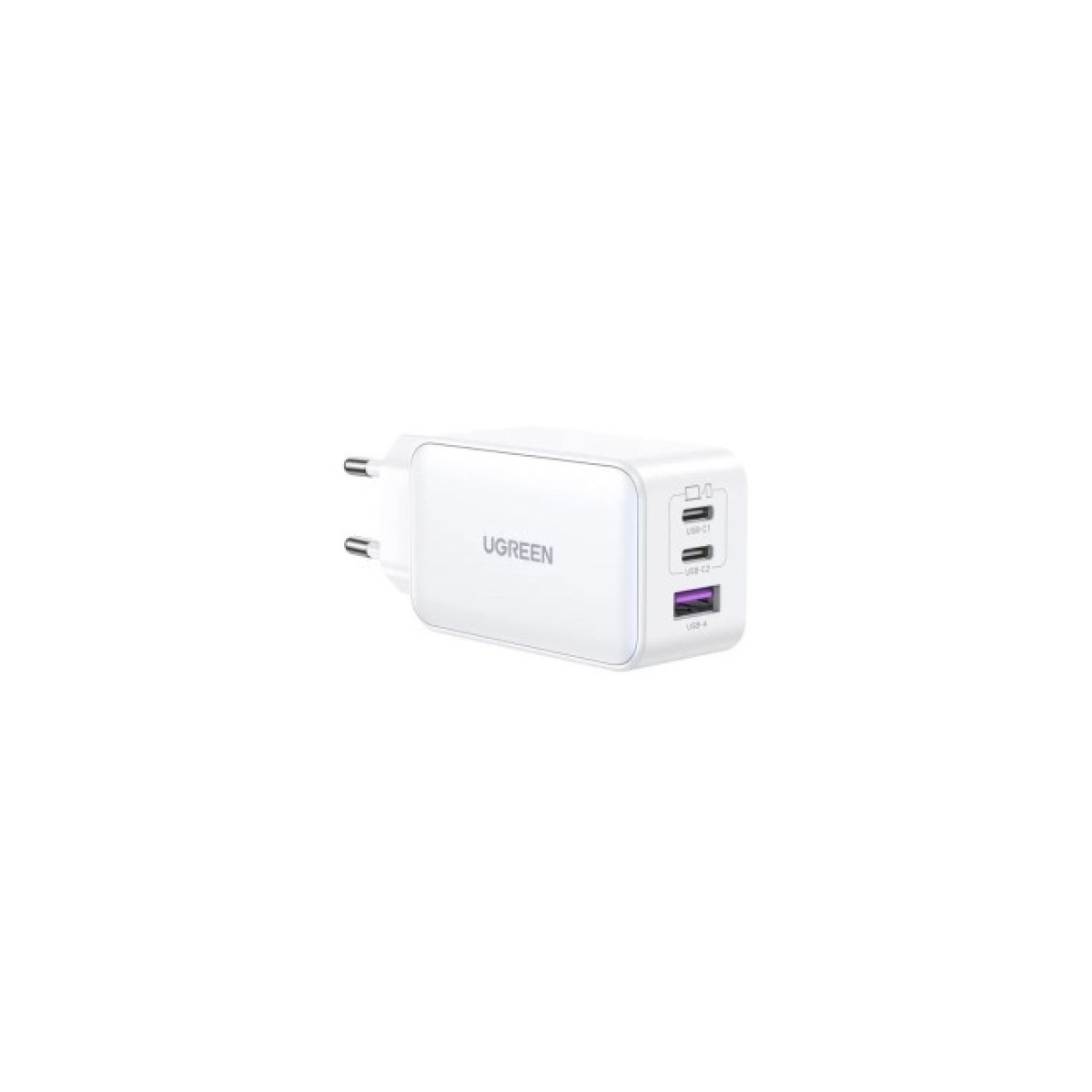 Зарядний пристрій Ugreen USB-A+2*USB-C 65W GaN Tech Fast White (CD224/15334) 98_98.jpg - фото 2