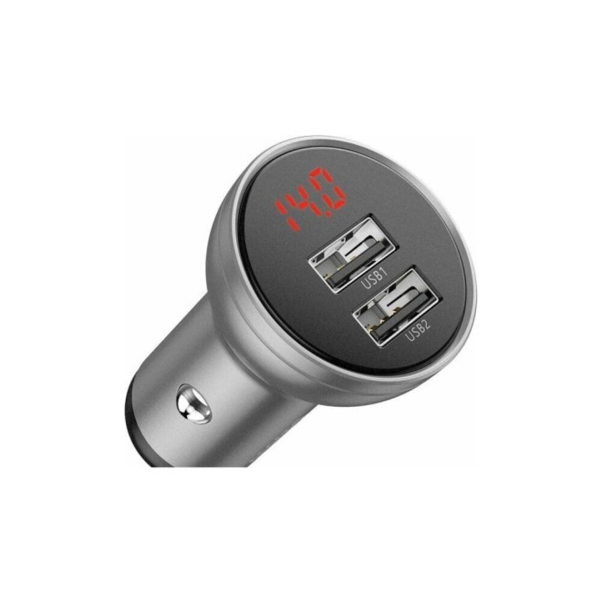 Зарядний пристрій Baseus Digital Display Dual USB 4.8A 24W silver (CCBX-0S) 98_98.jpg - фото 3