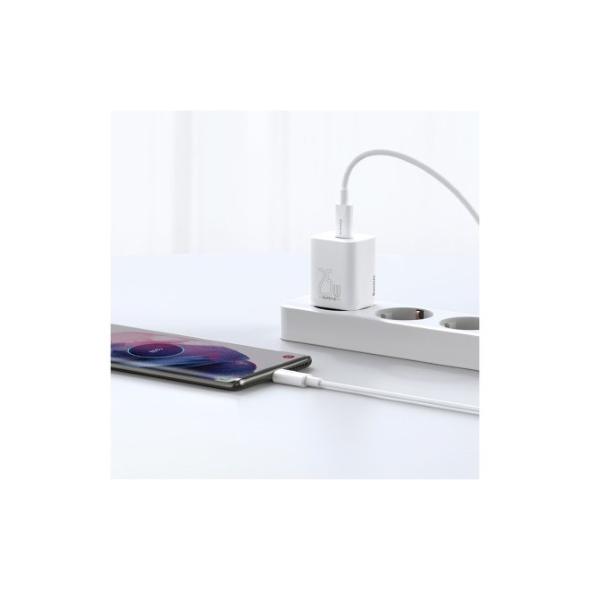 Зарядное устройство Baseus Super Si Quick Charger 1C White (CCSP020102) 98_98.jpg - фото 2