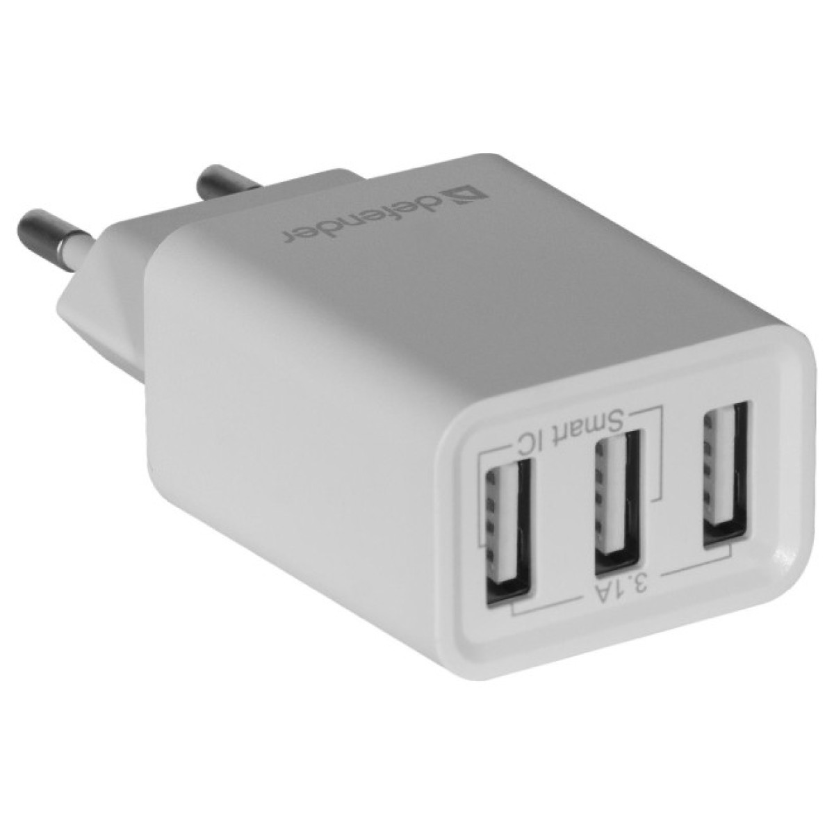 Зарядное устройство Defender UPA-31 white, 3xUSB, 5V / 3.1A (83587) 98_98.jpg - фото 4