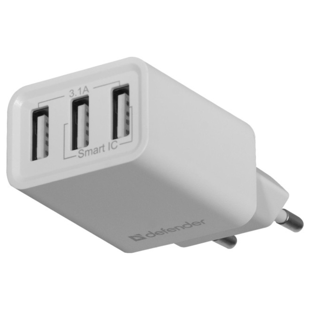 Зарядное устройство Defender UPA-31 white, 3xUSB, 5V / 3.1A (83587) 98_98.jpg - фото 5