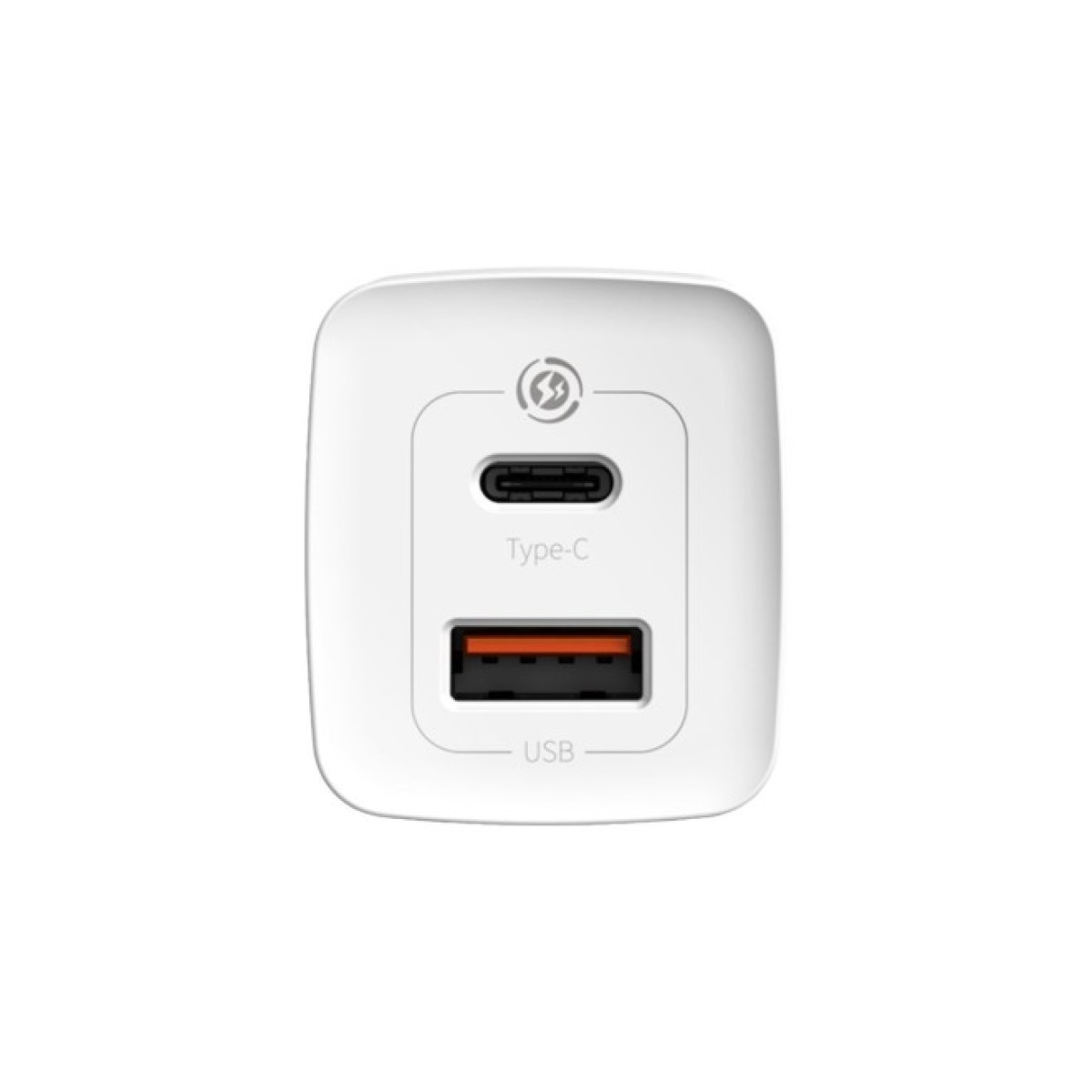 Зарядний пристрій Baseus 2xUSB 65W GaN (USB-C+USB-A) white (CCGAN2L-B02) 98_98.jpg - фото 3