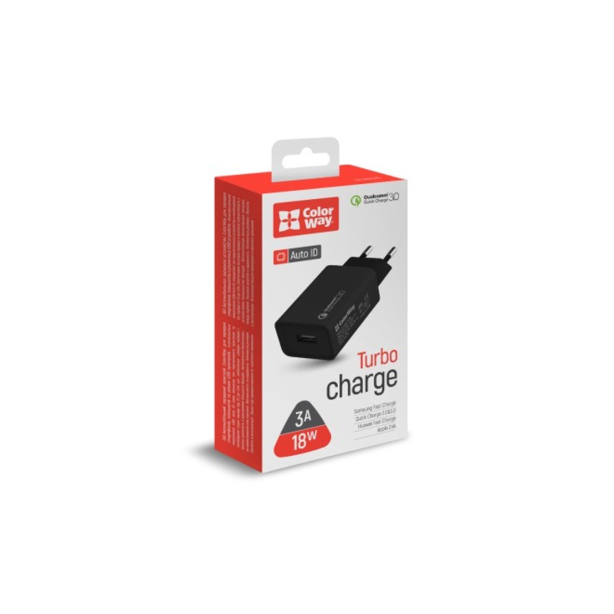 Зарядний пристрій ColorWay 1USB Quick Charge 3.0 (18W) black (CW-CHS013Q-BK) 98_98.jpg - фото 2