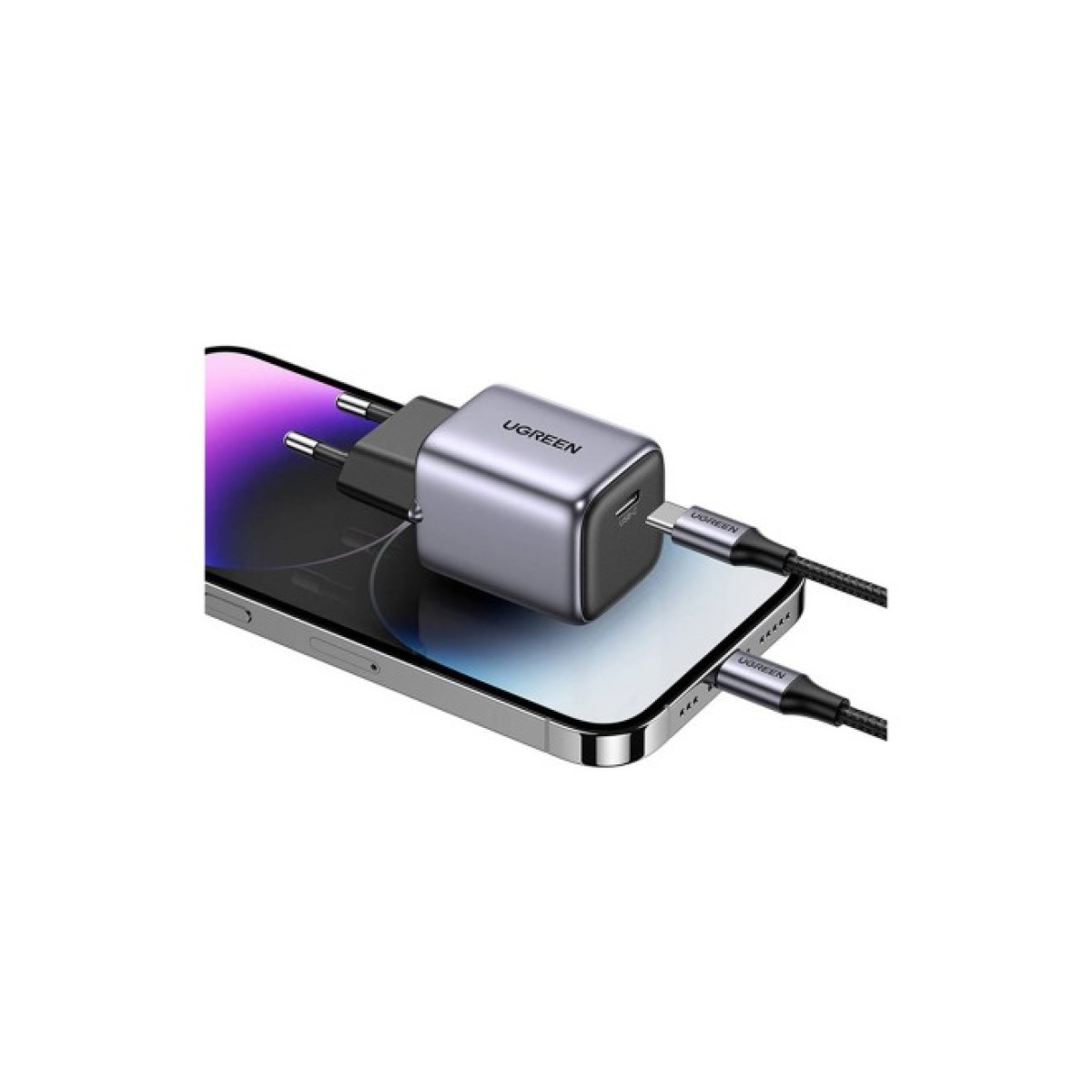 Зарядное устройство Ugreen 20W USB C PD Nexode mini Charger CD318 (90664) 98_98.jpg - фото 3
