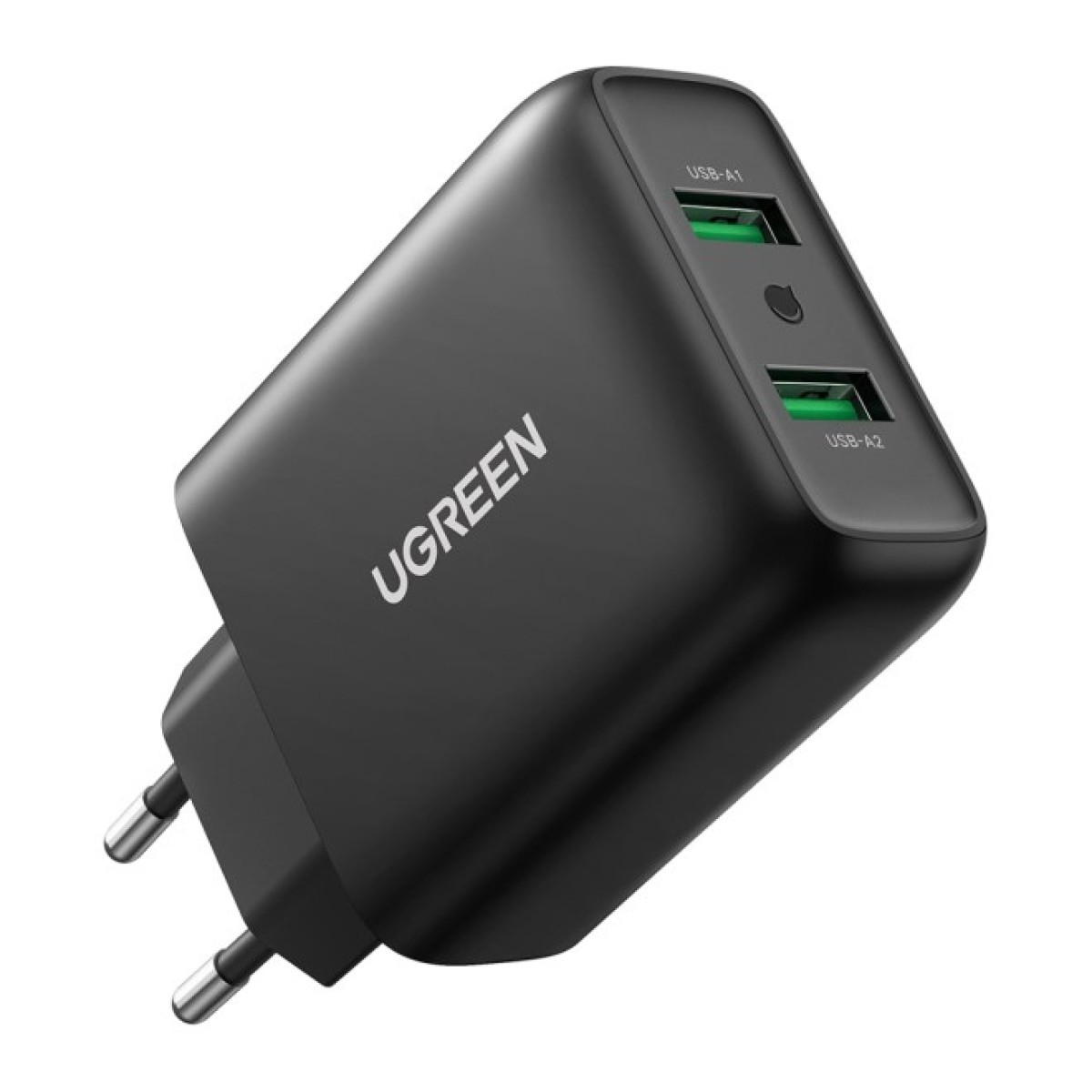 Зарядное устройство Ugreen CD161 36W 2xUSB QC 3.0 Charger (Black) (10216) 98_98.jpg - фото 1