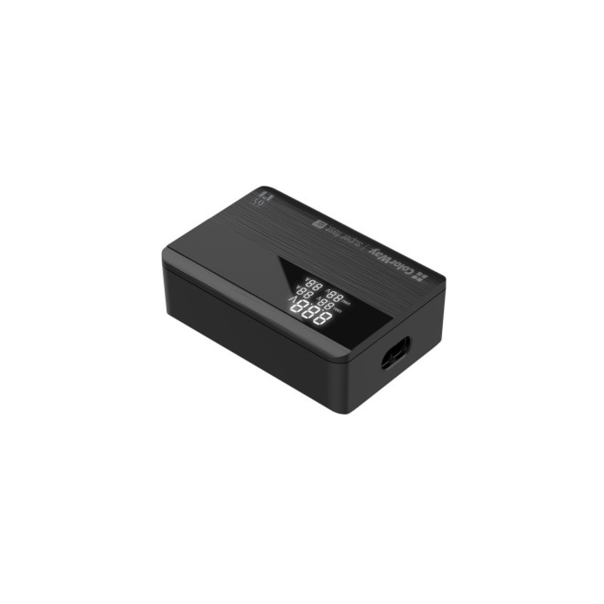 Зарядний пристрій ColorWay Power Delivery (2USB-A + 2USB TYPE-C) (65W) black (CW-CHS040PD-BK) 98_98.jpg - фото 5