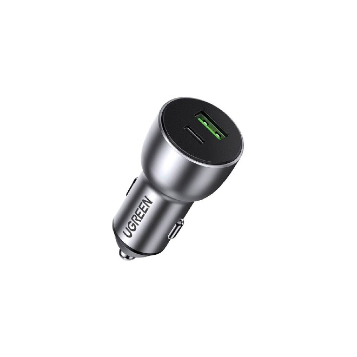 Зарядное устройство Ugreen QC 3.0+QC 3.0 Dual USB-A 36W Fast Car Charger Space Grey (CD213) (60980) 256_256.jpg