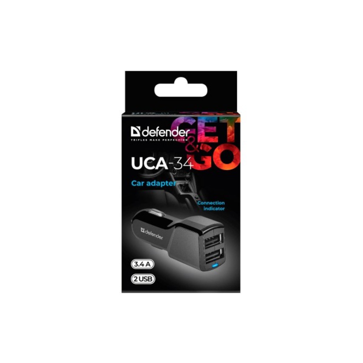 Зарядное устройство Defender UCA-34 2xUSB, 5V / 3.4A (83834) 98_98.jpg - фото 3