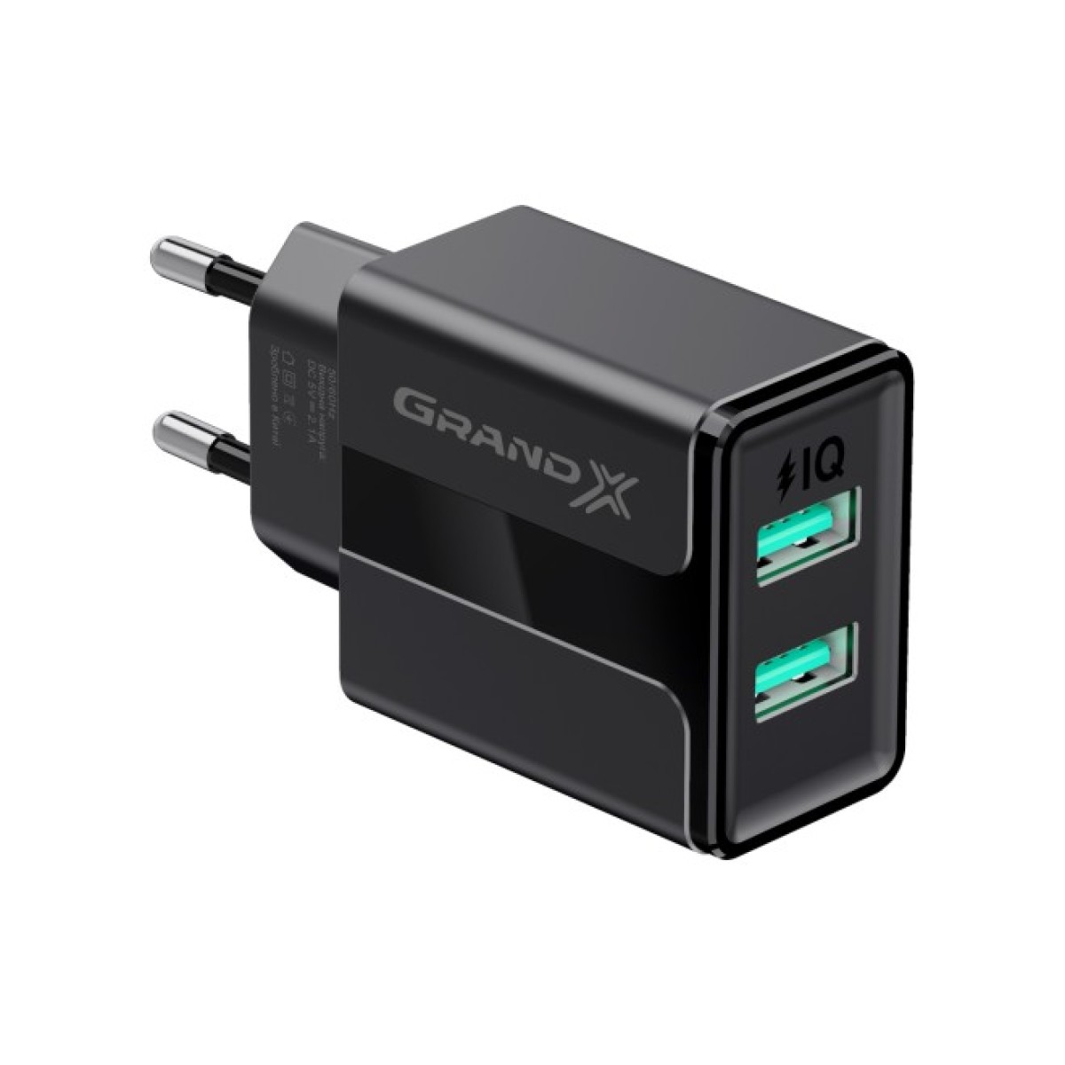 Зарядний пристрій Grand-X CH-15UMB (5V/2,1A + DC cable 2,4А USB -> Micro USB 1m) Black (CH-15UMB) 98_98.jpg - фото 3