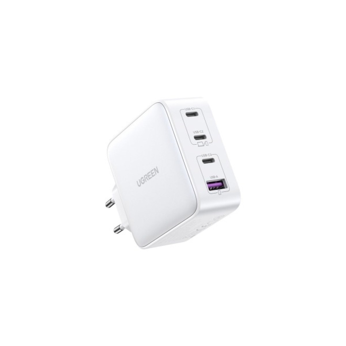 Зарядное устройство Ugreen Nexode USB-A+3*USB-C 100W GaN Te ch Fast White (CD226/15337) 98_98.jpg - фото 3