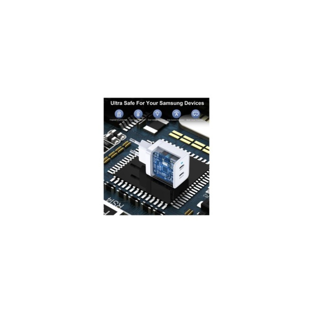 Зарядное устройство Choetech 2xUSB-C 40W PD/QC/PPS (Q5006-EU-WH) 98_98.jpg - фото 7