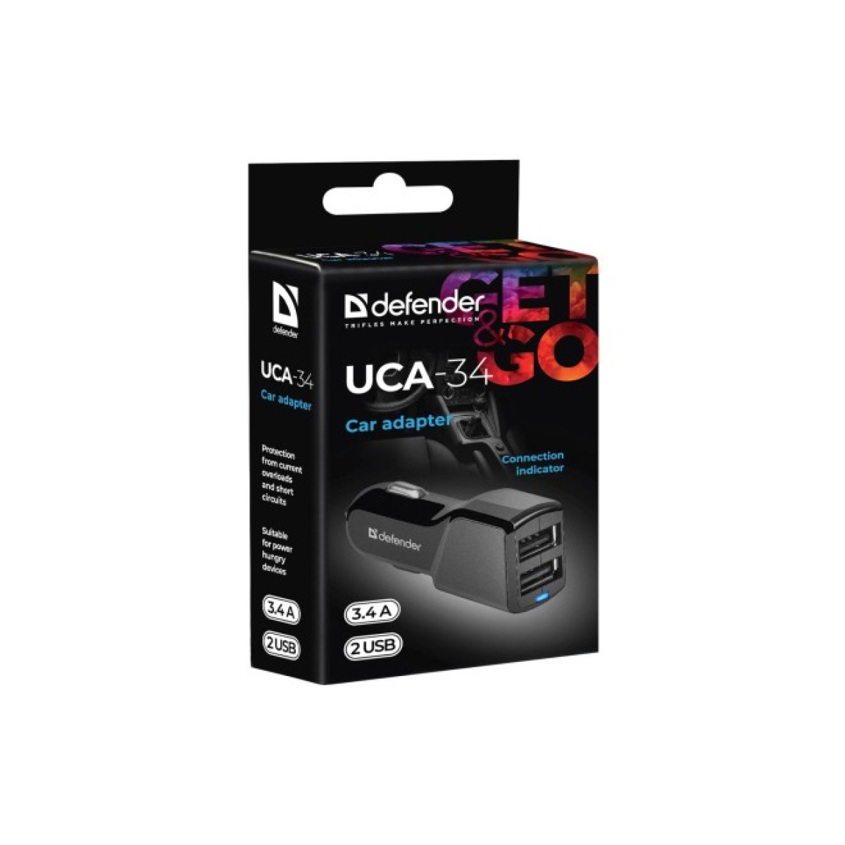 Зарядное устройство Defender UCA-34 2xUSB, 5V / 3.4A (83834) 98_98.jpg - фото 5