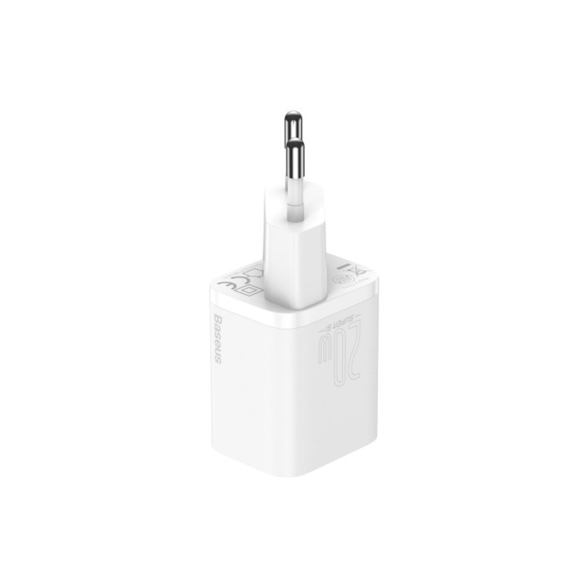 Зарядное устройство Baseus Super Si 1C 20W With Simple Wisdom Data Cable Type-C/iP White (TZCCSUP-B02) 98_98.jpg - фото 2