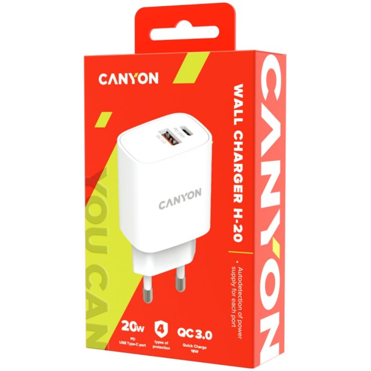 Зарядное устройство Canyon PD 20W/QC3.0 18W (CNE-CHA20W04) 98_98.jpg - фото 2