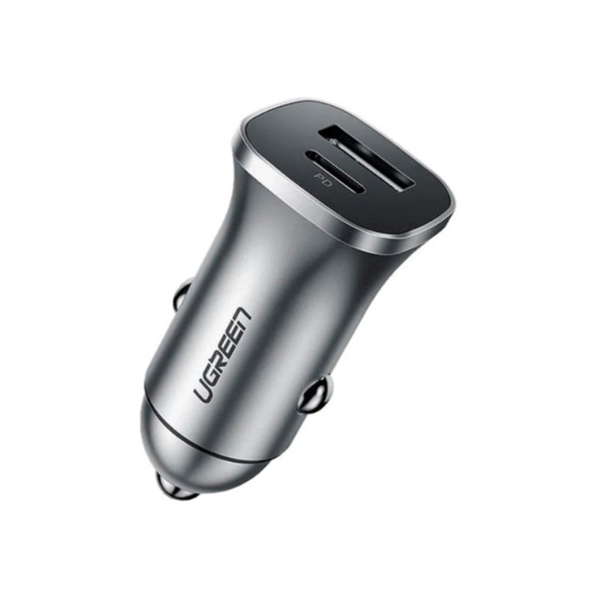 Зарядний пристрій Ugreen CD130 20W USB + Type-C PD Car Charger (Gray) (30780) 98_98.jpg - фото 2