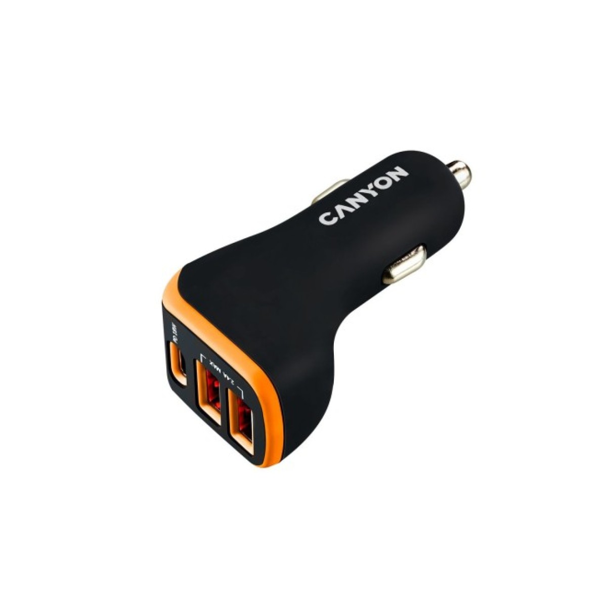 Зарядное устройство Canyon Universal 3xUSB car adapter Black+Purple (CNE-CCA08PU) 256_256.jpg