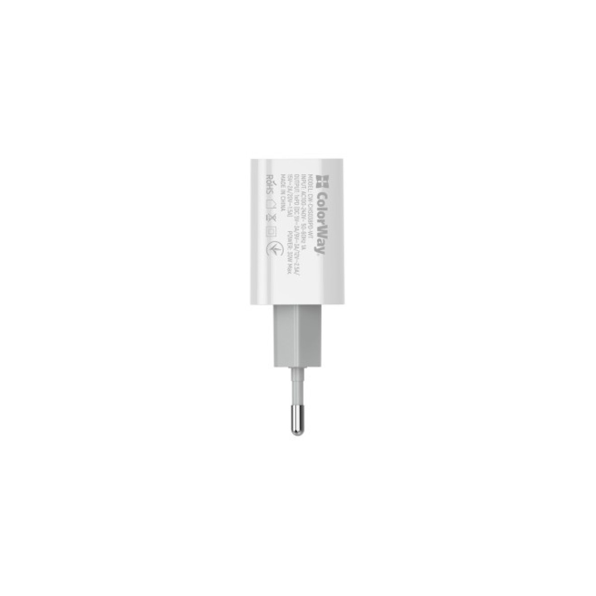 Зарядний пристрій ColorWay PD Port PPS USB Type-C (30W) white (CW-CHS038PD-WT) 98_98.jpg - фото 4