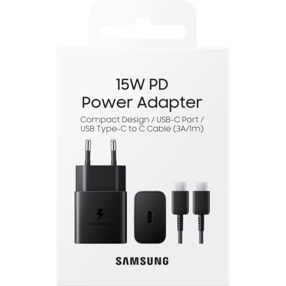 Зарядний пристрій Samsung 15W Power Adapter (w C to C Cable) Black (EP-T1510XBEGRU) 98_98.jpg - фото 5