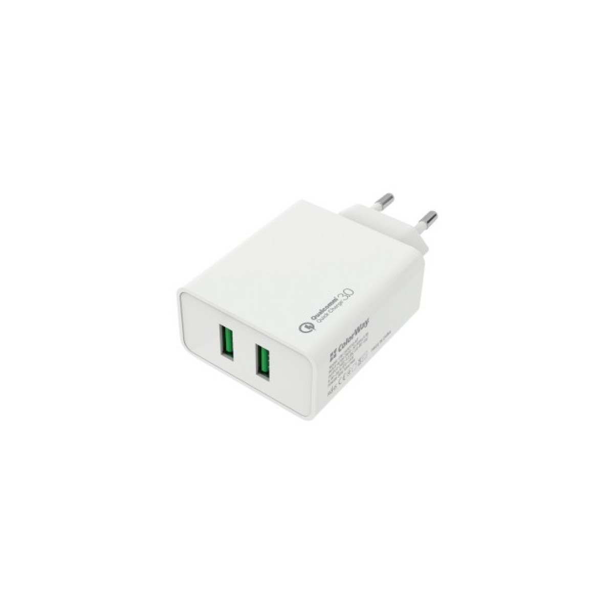 Зарядний пристрій ColorWay 2USB Quick Charge 3.0 (36W) (CW-CHS017Q-WT) 256_256.jpg