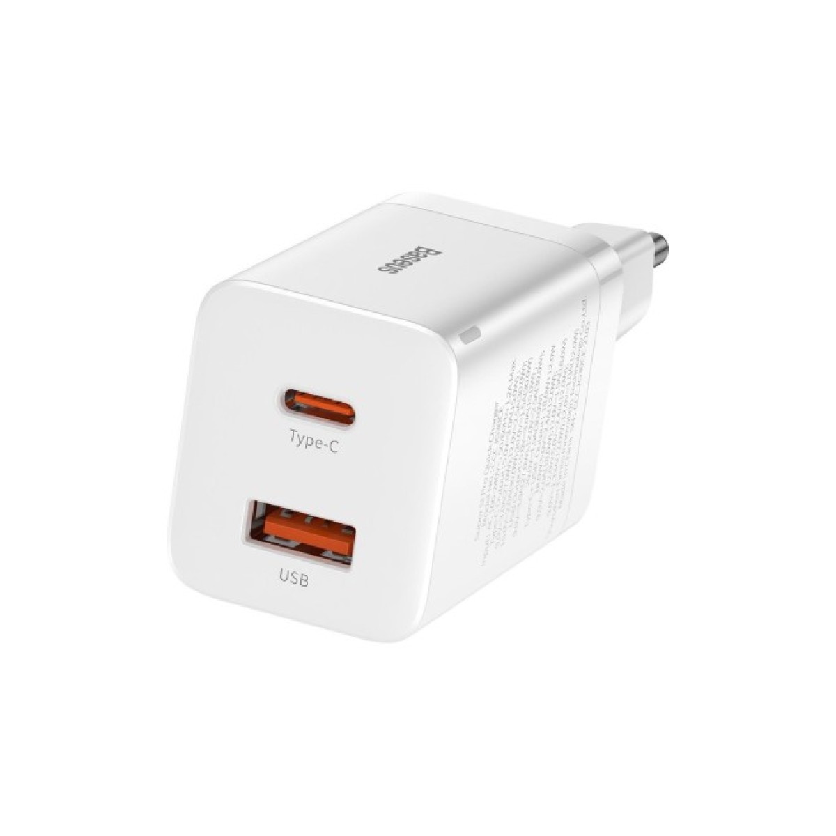 Зарядний пристрій Baseus Super Si Pro C+U 30W (CCSUPP-E02) white (948117) 256_256.jpg