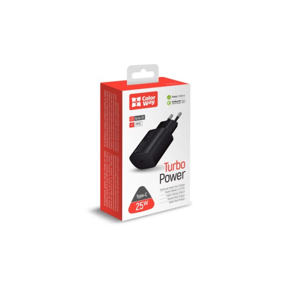 Зарядний пристрій ColorWay Power Delivery Port PPS USB Type-C (25W) black (CW-CHS033PD-BK) 98_98.jpg - фото 3