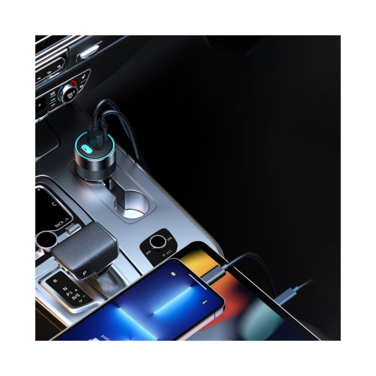Зарядний пристрій Choetech car 2хUSB-C+USB-A 130W QC3.0/PD/PPS black (TC0011-BK) 98_98.jpg - фото 9
