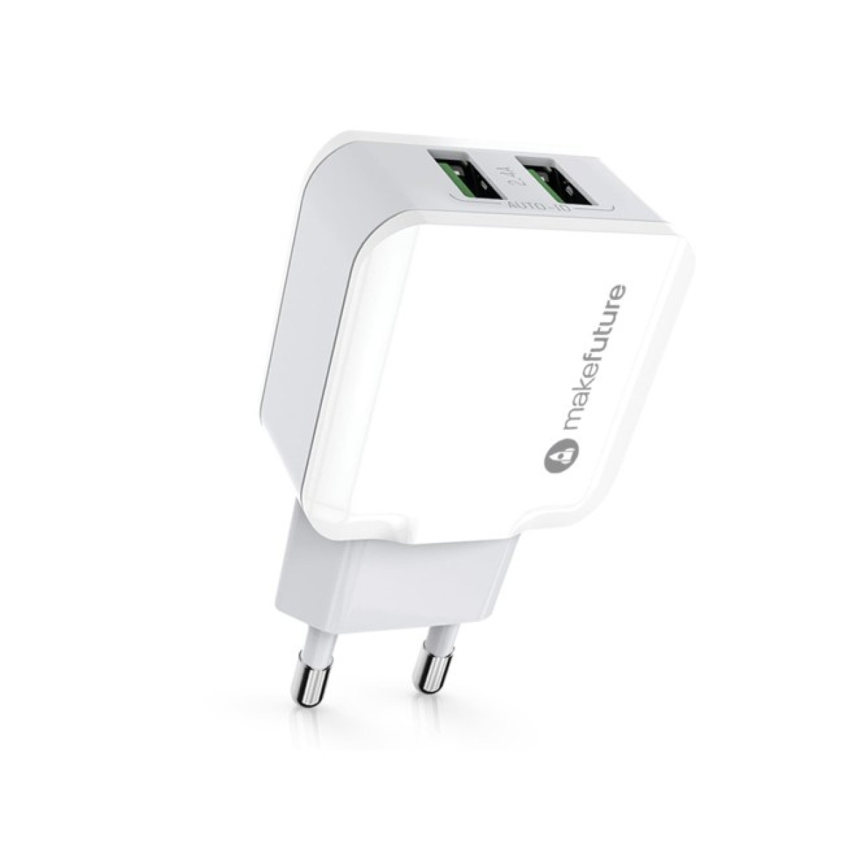 Зарядний пристрій MakeFuture 2 USB (2.4 A) White (MCW-21WH) 98_98.jpg - фото 4