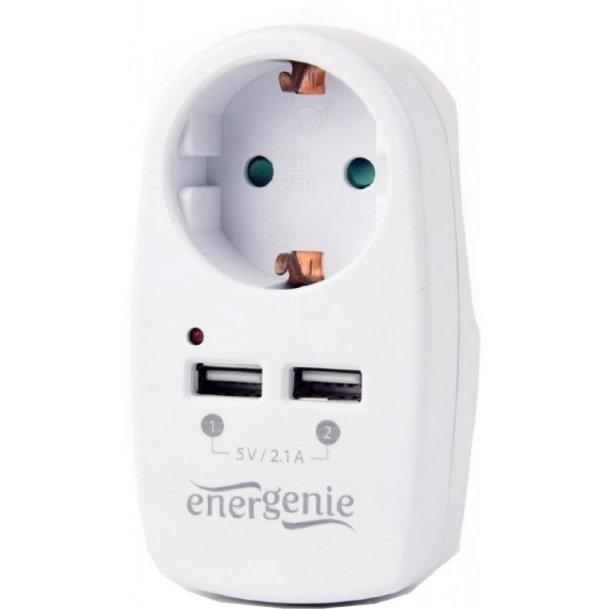 Зарядное устройство EnerGenie 2 USB x 2.1A (EG-ACU2-02) 98_98.jpg - фото 1