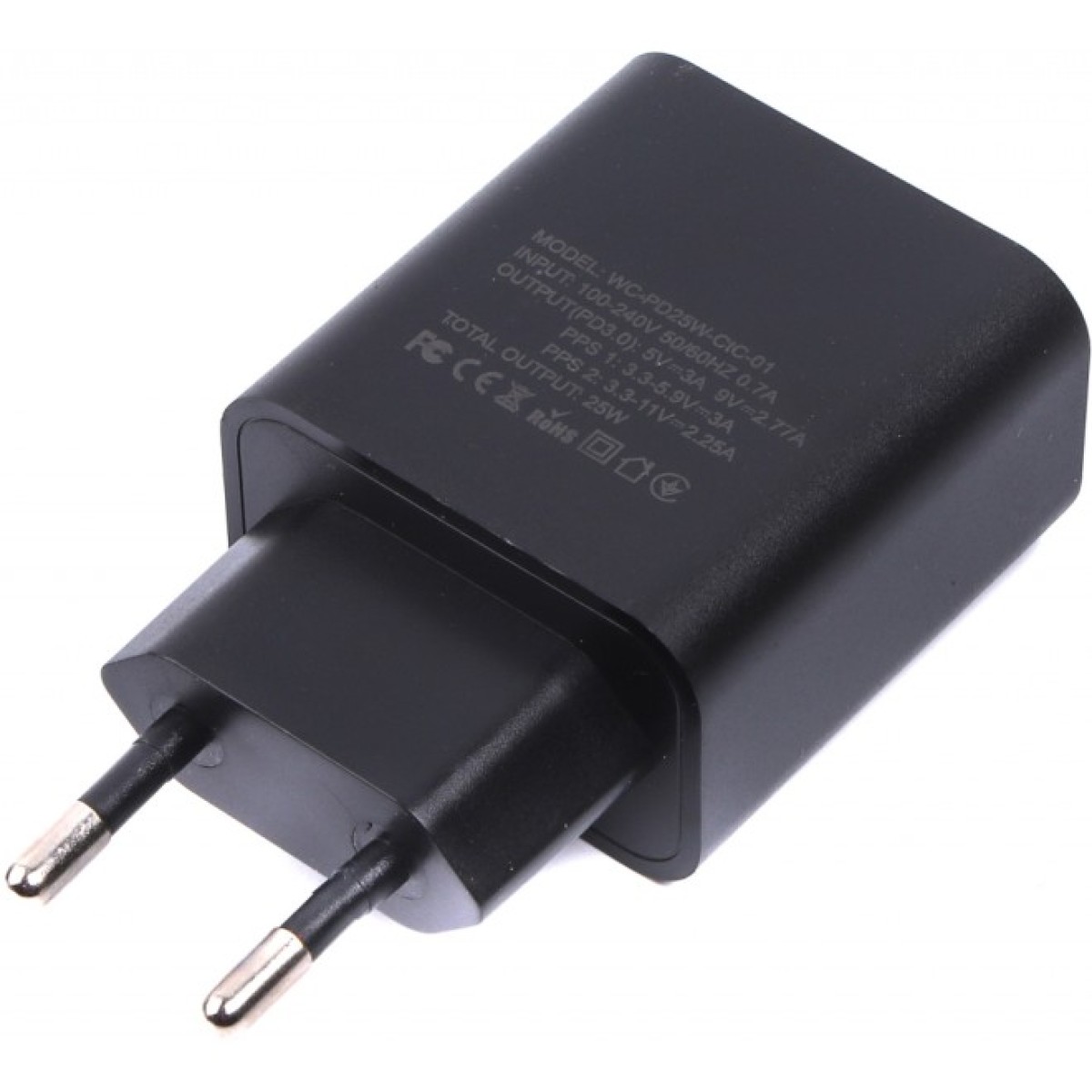 Зарядний пристрій Maxxter 1 USB Type-C + cable Type-C to Type-C (WC-PD25W-CtC-01) 98_98.jpg - фото 4