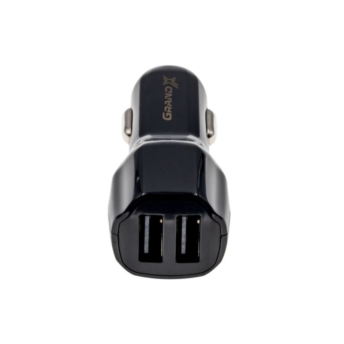 Зарядний пристрій Grand-X car 2,1A, 12-24V, Black 2USB 5V/2.1A (CH-26) 98_98.jpg - фото 2