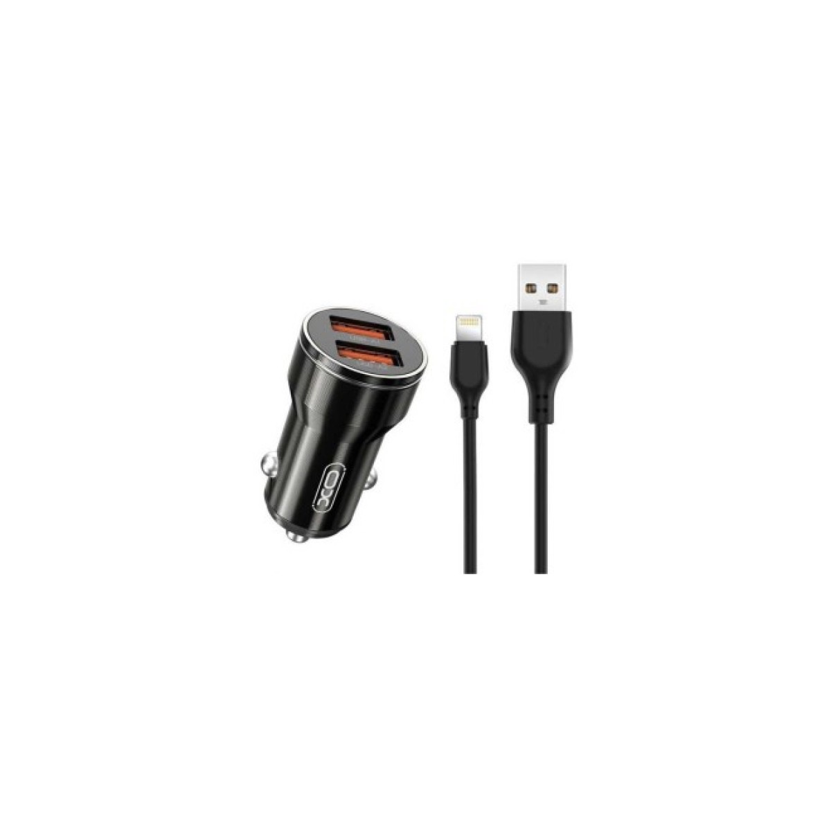 Зарядний пристрій XO CC48 Smart Metal 2USB + cable Lightning (XO-CC48i-BK) 98_98.jpg - фото 4