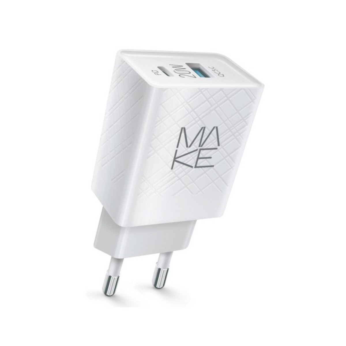 Зарядний пристрій MAKE 20W PD+QC White (MCW-324PWH) 256_256.jpg