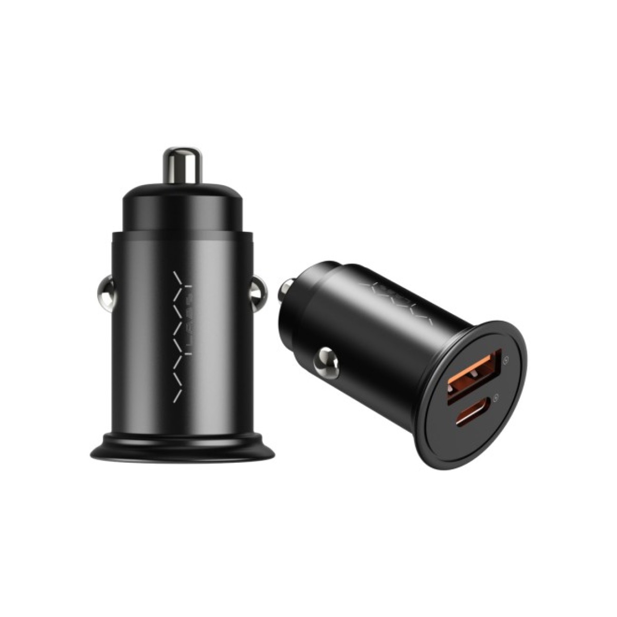 Зарядний пристрій Vyvylabs Round Dot Dual Fast Charge Car Charger 65W A+C Black (VJY65B-01) 256_256.jpg