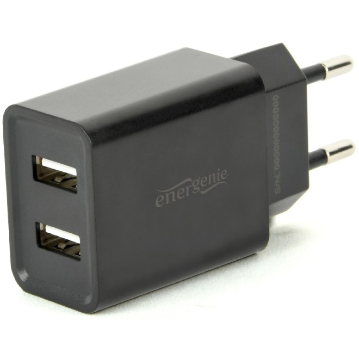 Зарядний пристрій EnerGenie USB 2.1A (EG-U2C2A-03-BK) 98_98.jpg - фото 1