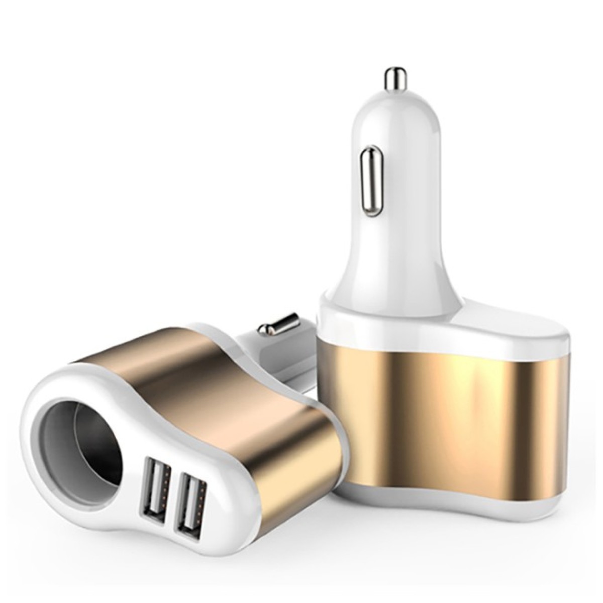 Зарядний пристрій XoKo CC-303 2 USB 2.1A Gold / White (CC-303-GDWH) 256_256.jpg