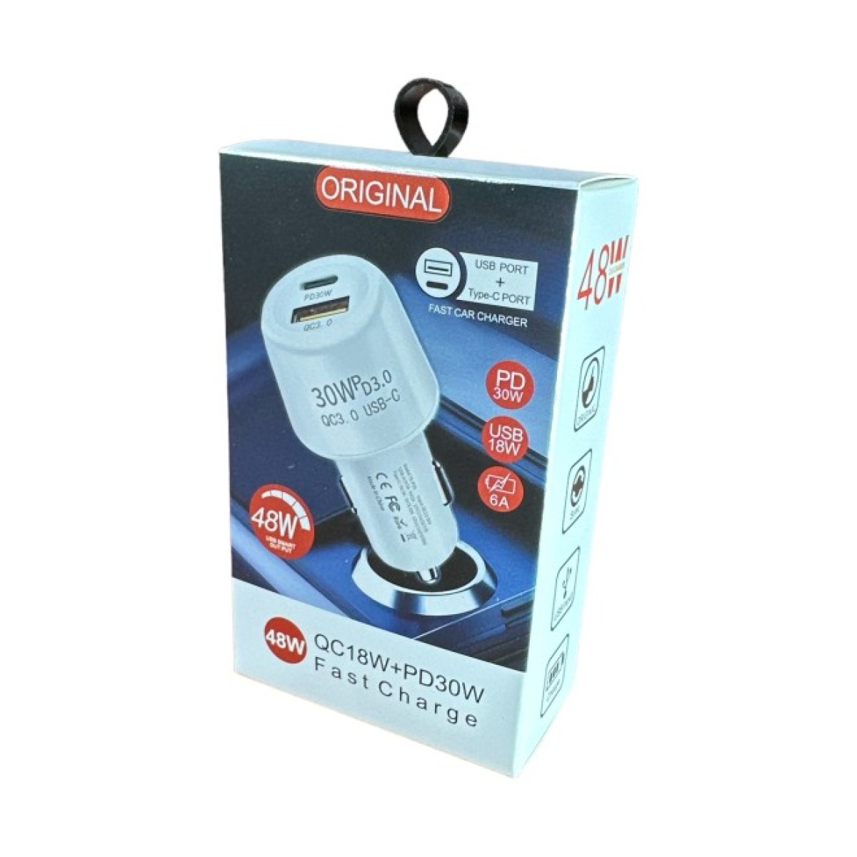 Зарядний пристрій XoKo CQC-220 PD Type-C 30W/3A USB 3A White (CQC-220-WH) 98_98.jpg - фото 6