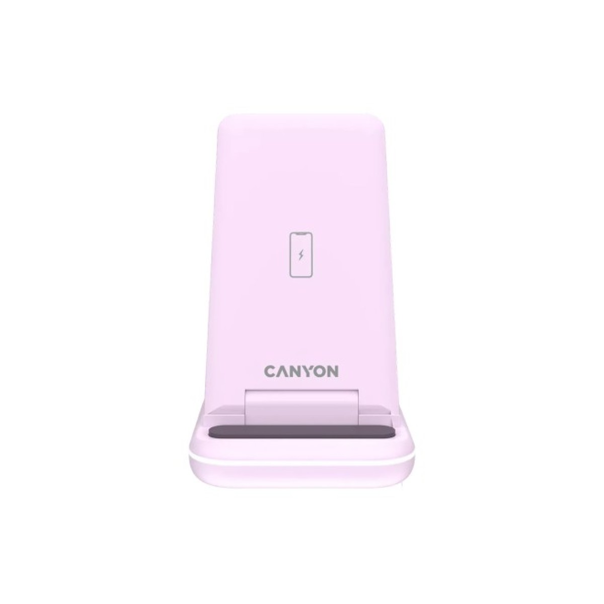 Зарядний пристрій Canyon WS-304 Foldable 3in1 Wireless charger Iced Pink (CNS-WCS304IP) 98_98.jpg - фото 2
