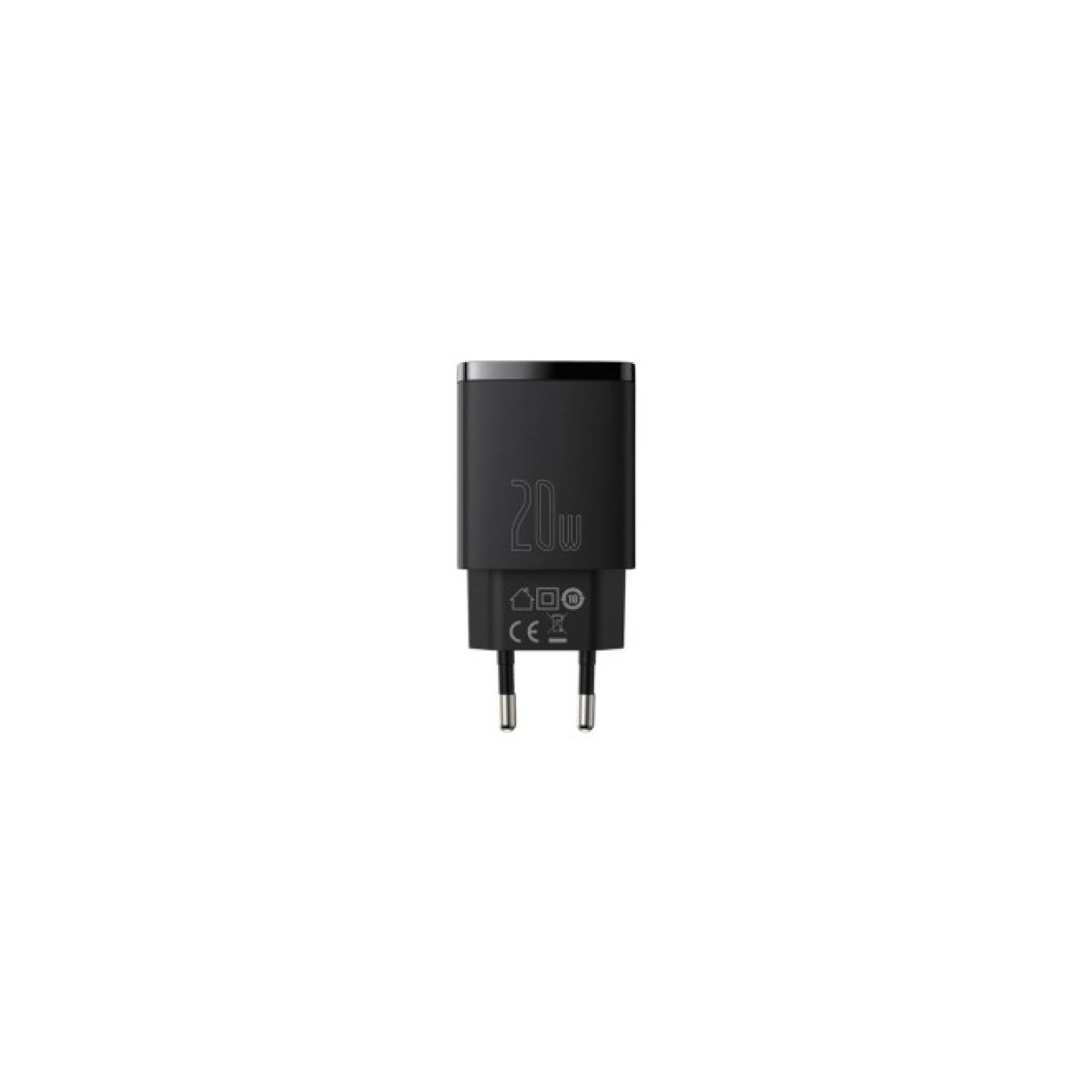 Зарядний пристрій Baseus Compact Quick Charger U+C 20W EU Black (CCXJ-B01) 98_98.jpg - фото 2