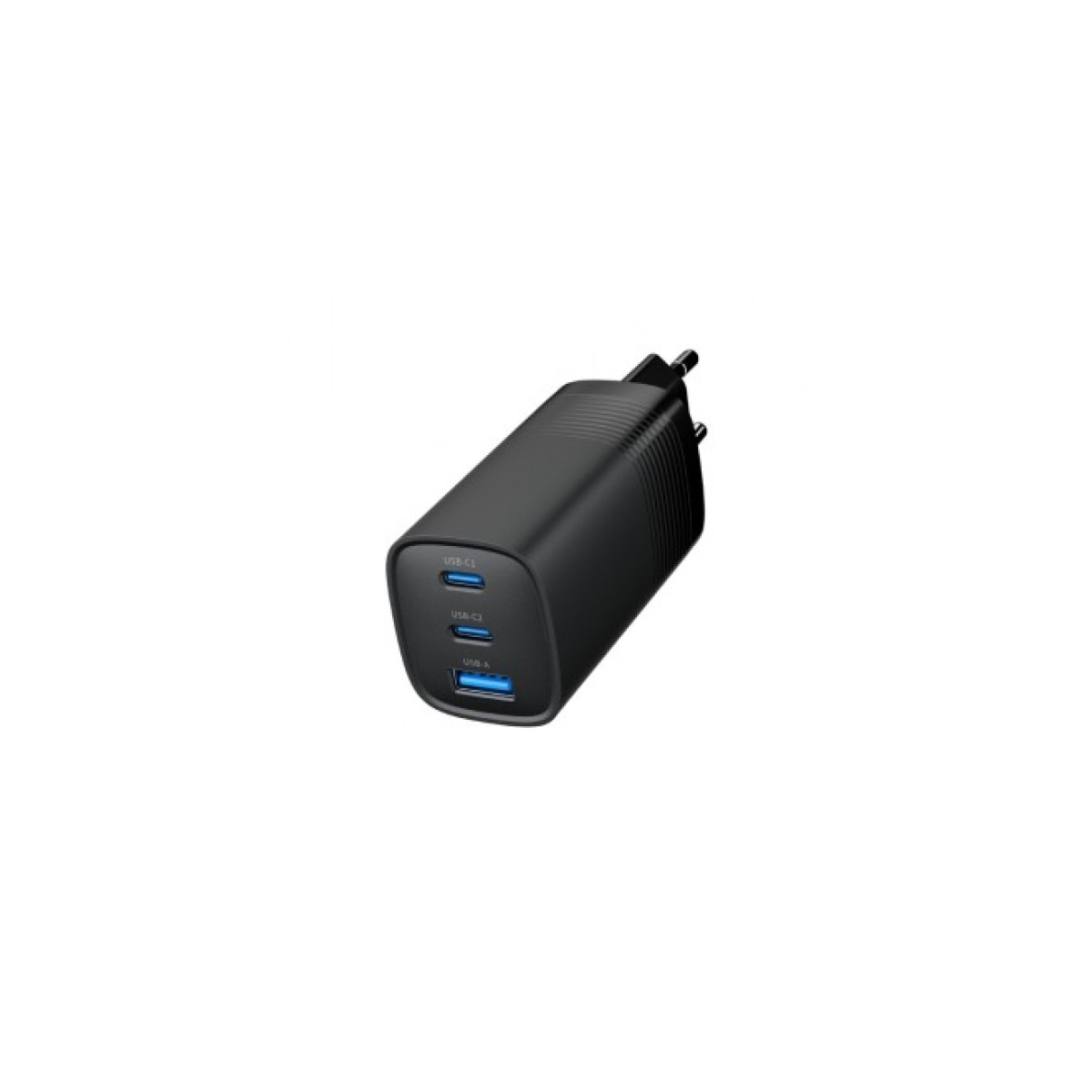 Зарядний пристрій Gembird USB-A + 2xType-C (PD18W + QC3.0 27W) black (TA-UC-PDQC65-01-BK) 98_98.jpg - фото 5